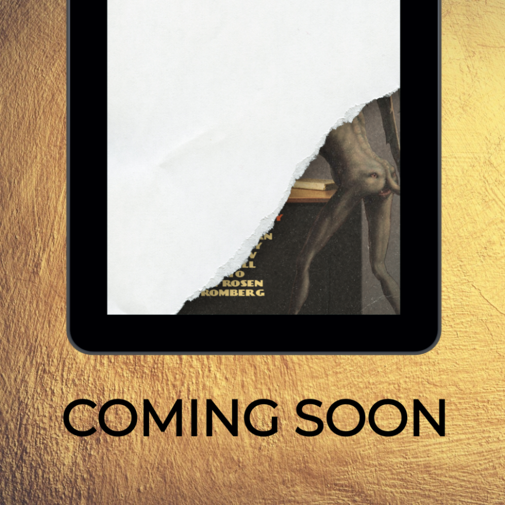 the bottom of a tablet showing paper ripped away. Underneath you can see a face on the butt of a demon. Below it, the text reads "Coming Soon"
